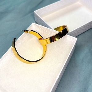 Ann Taylor Gold Hoop Earings